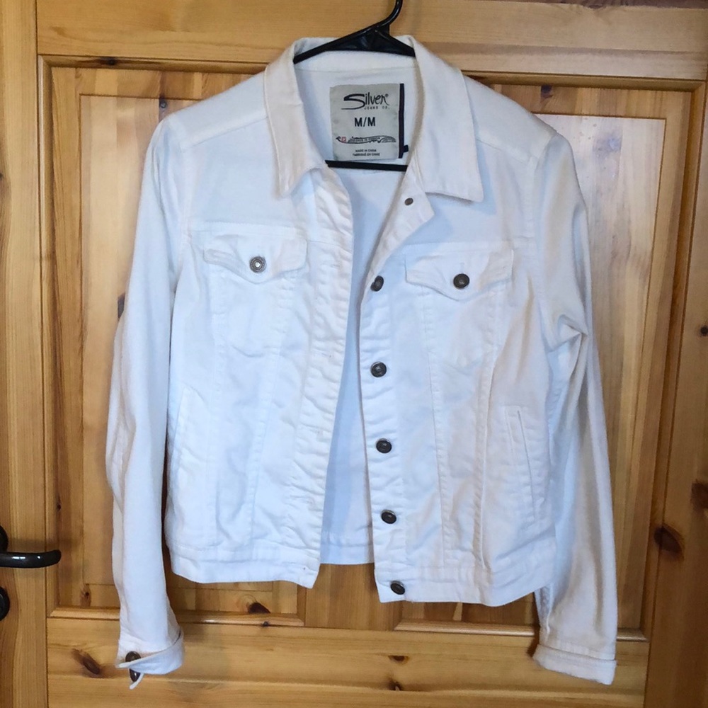 White denim jacket